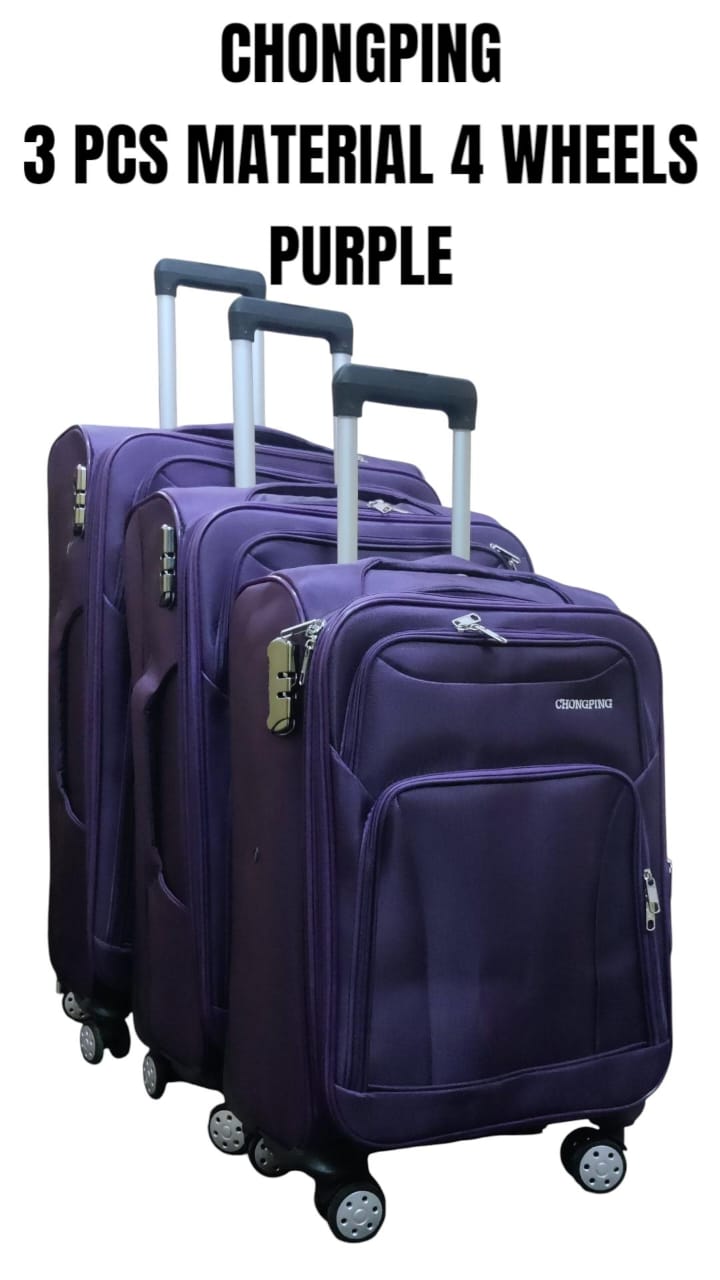 🎁 OFFER OFFER 🎁 - 3-Piece Chongping Luggage Set with 4 Wheels, Durable ABS Hard Plastic, Stylish, Lightweight & Affordable Travel Gear