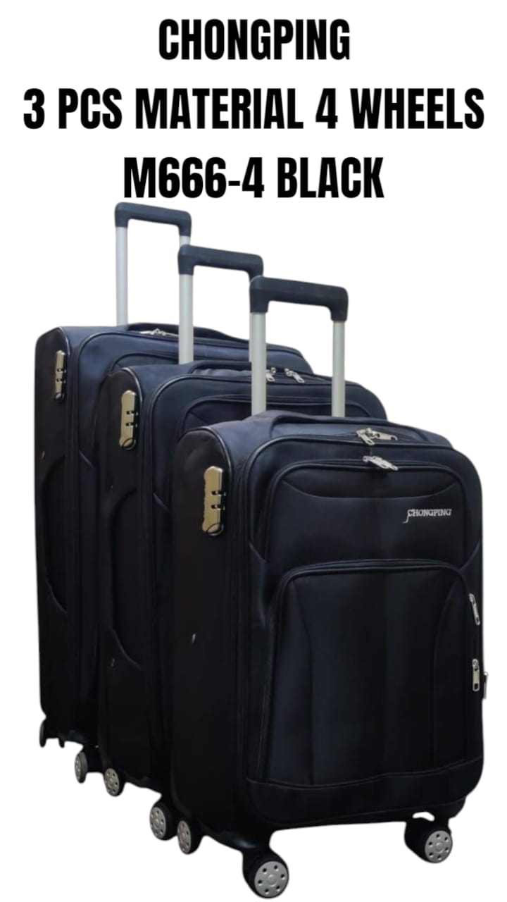 🔥 SPECIAL OFFER 🔥 - 3-Piece Chongpin Luggage Set with 4 Wheels, Durable ABS Hard Plastic, Stylish, Lightweight & Affordable Travel Gear