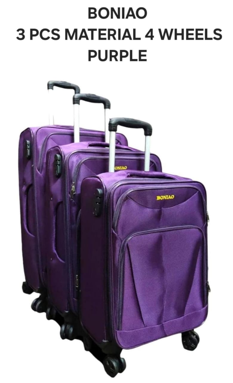 🛒 LIMITED DEAL 🛒 - 3-Piece Boniao Luggage Set with 4 Wheels, Durable ABS Hard Plastic, Stylish, Lightweight & Affordable Travel Gear