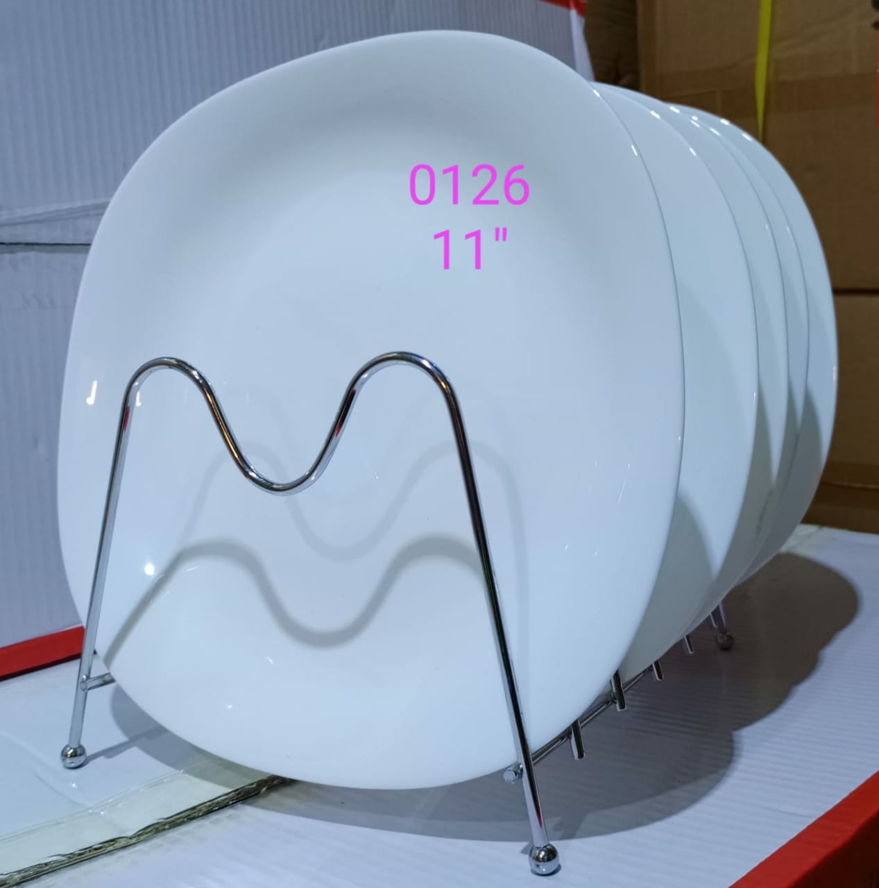 ⭐ MEGA OFFER ⭐ – 4-Pc Classy Square White Porcelain Plates – Modern, Durable & Affordable