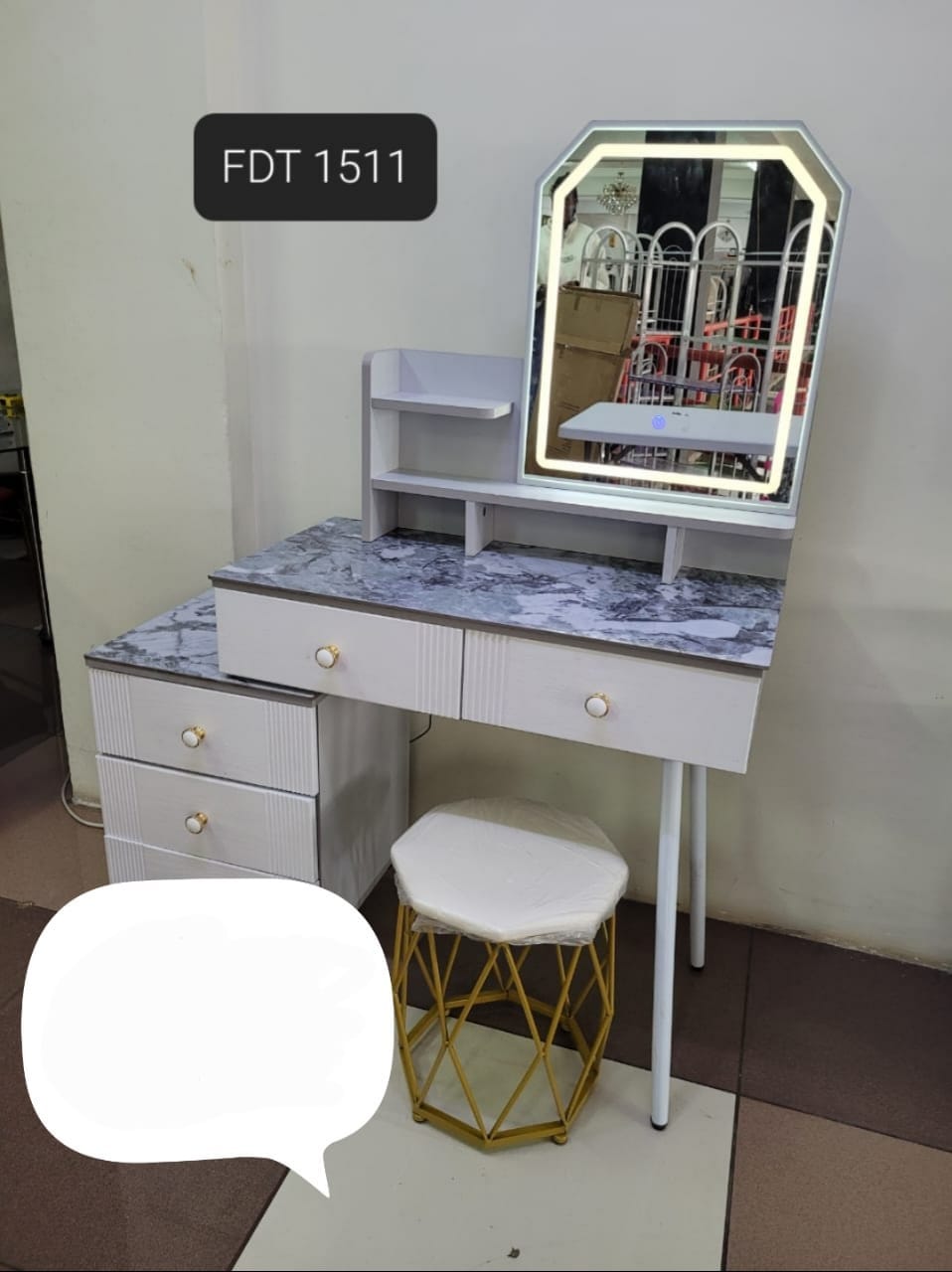 🔔 TRENDING OFFER 🔔 – 1 PC Modern Executive Big Dressing Table with Sliding Mirror – Durable & Stylish