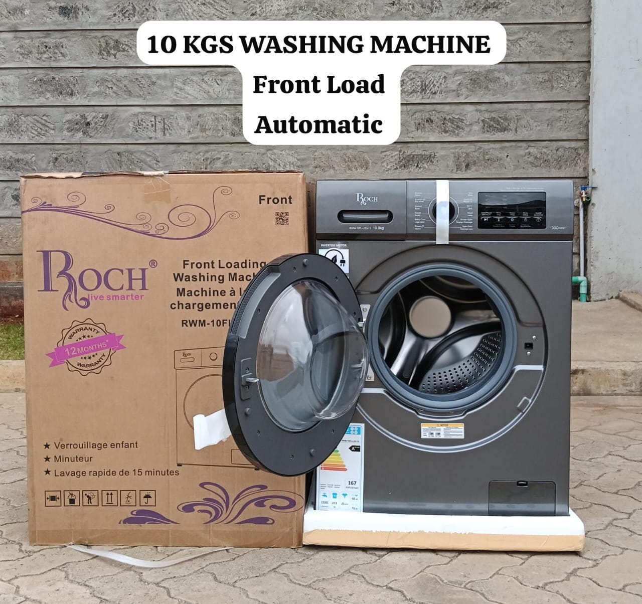 💰 SAVE MORE OFFER 💰 - A 1 pc Roch 8kgs washing machine front load washing machine at affordable price and of very high quality