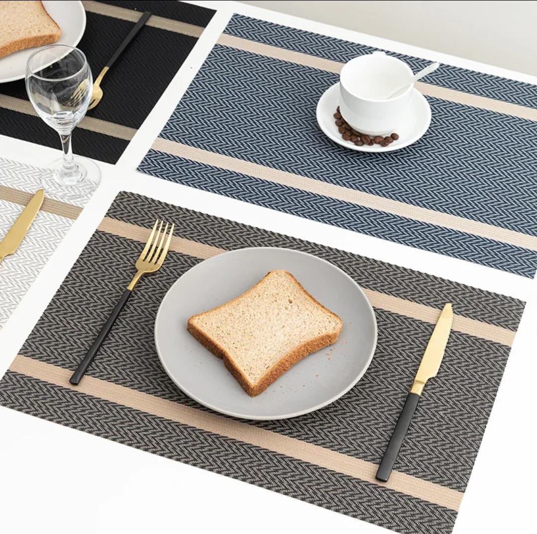 6pcs pvc table mats