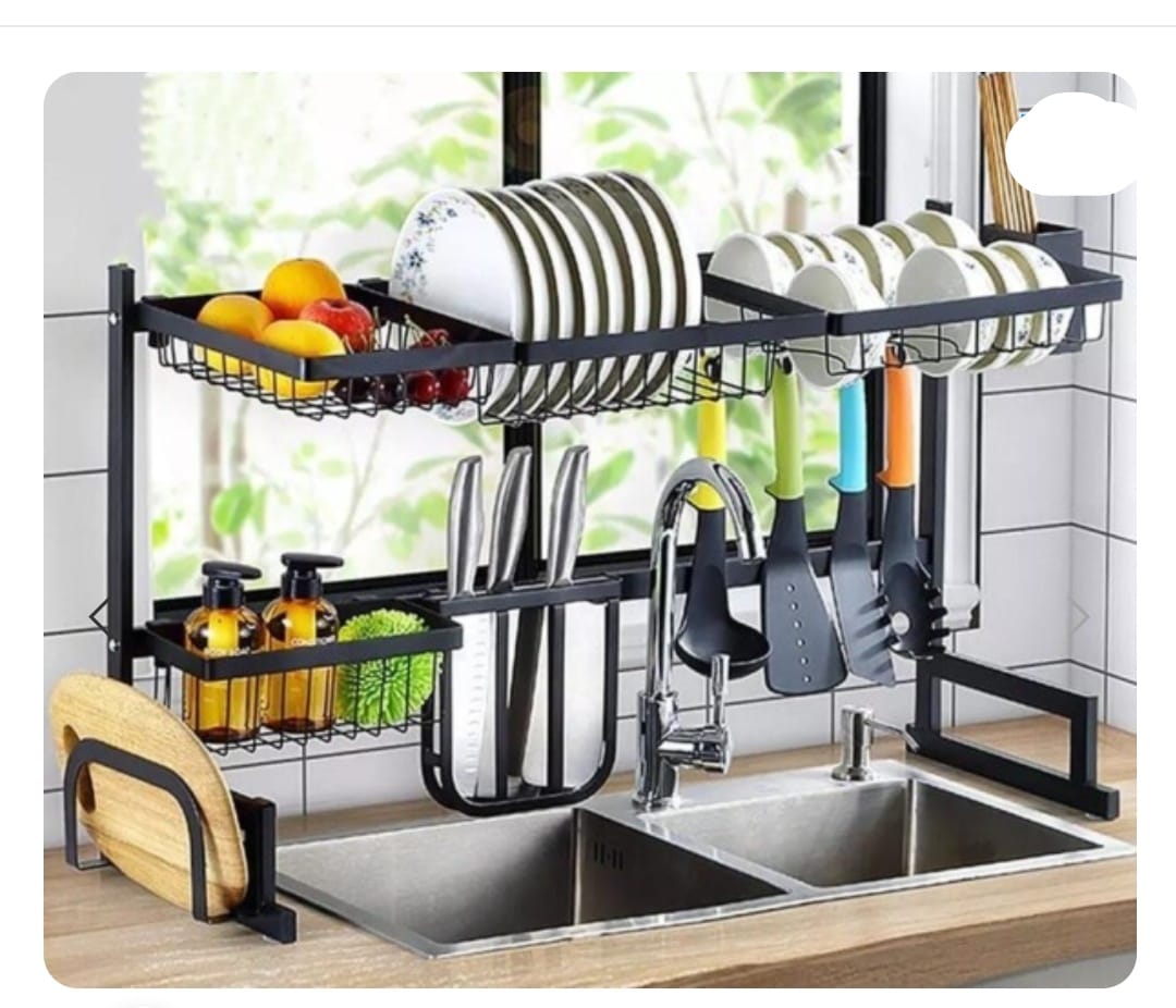 KANGDA Over The Sink Draining Rack All in one