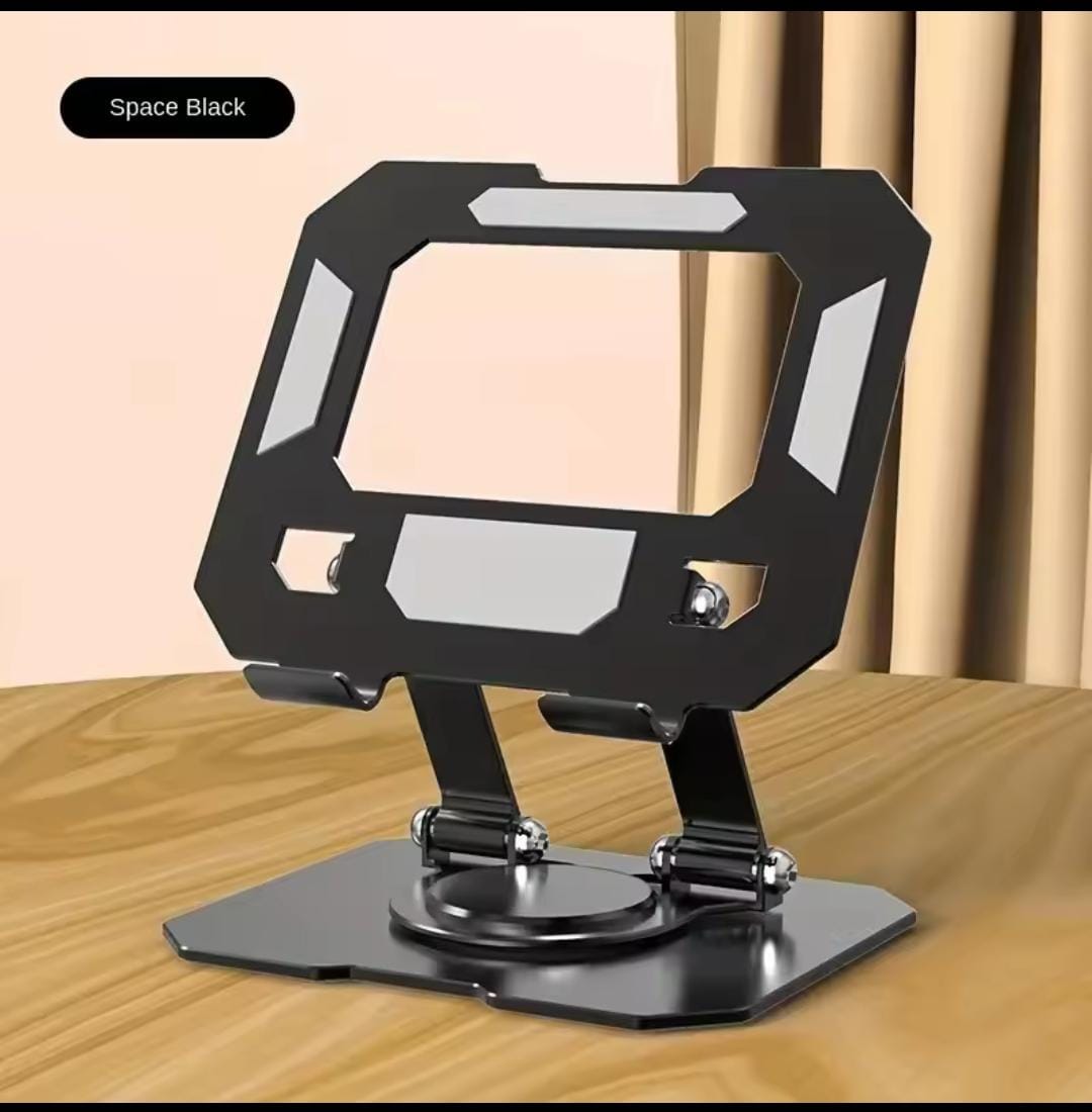 Rotatable Tablet Stand Adjustable Foldable Desktop Stand Holder Compatible For 4.7-12 Inch Ipad Pro/Air/Min Laptop Tablet 360°