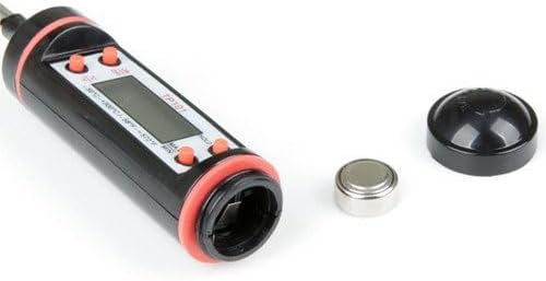 Digital Stainless Cooking Thermometer with Instant Read, Long Probe, LCD Screen, Anti-Corrosion, Best for Food, Meat, Grill, BBQ, Milk, and Bath Water