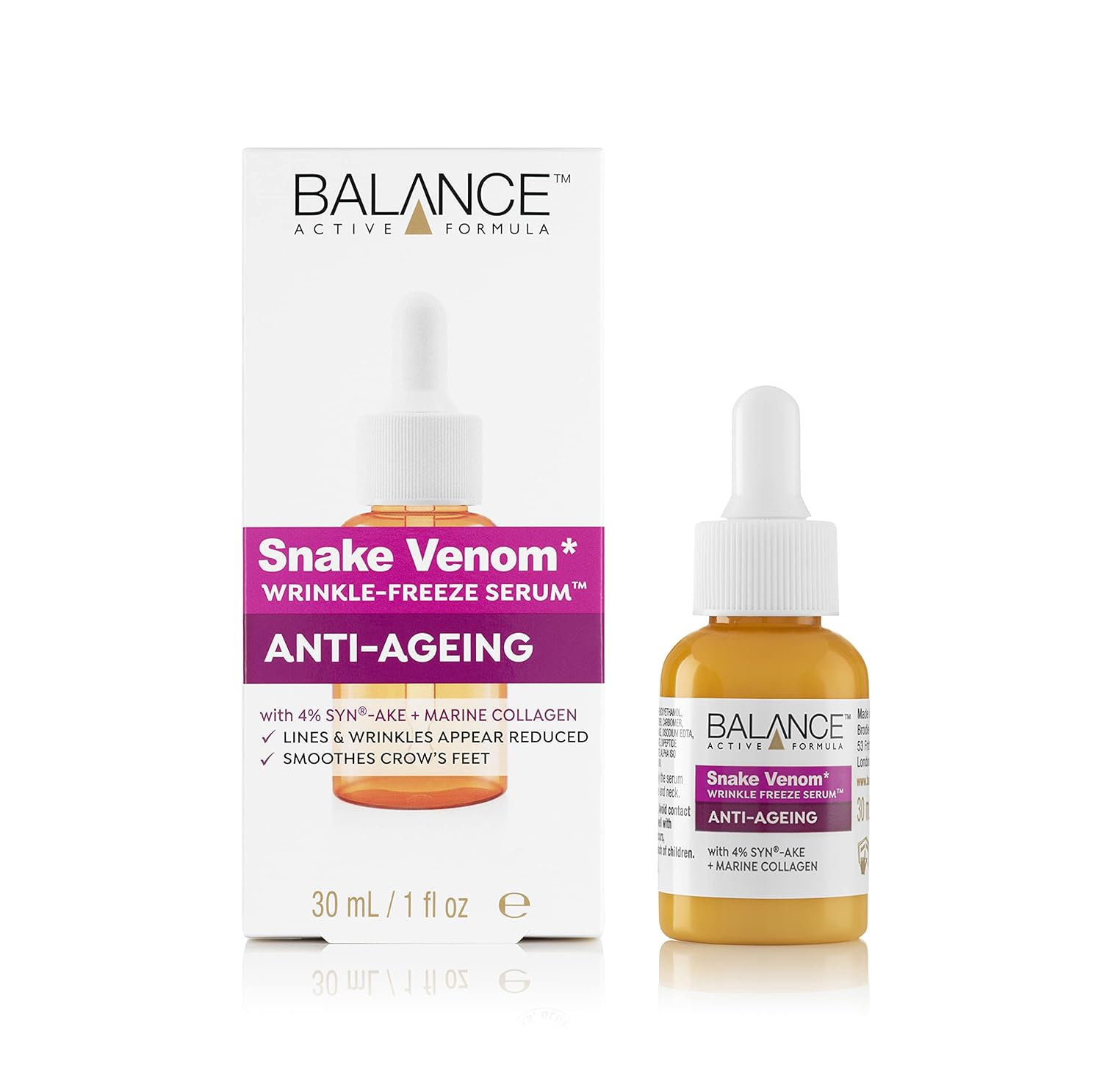 Balance Active Formula Snake Venom Wrinkle-Freeze Serum 30ml