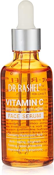 Dr rashel Vitamin C Face Serum - Hyaluronic Acid, Brightening, Anti Wrinkle and Anti Aging, Dark Circle, Fine Lines and Sun damage – Restore&Boost Face serum- 1.69 oz