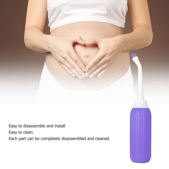 Portable Bidet for Travel - 500 ml Handheld Tushy Spray - Travel Essentials - Peri Bottle for Postpartum Care, Camping - Women and Men - Reusable - Turquoise