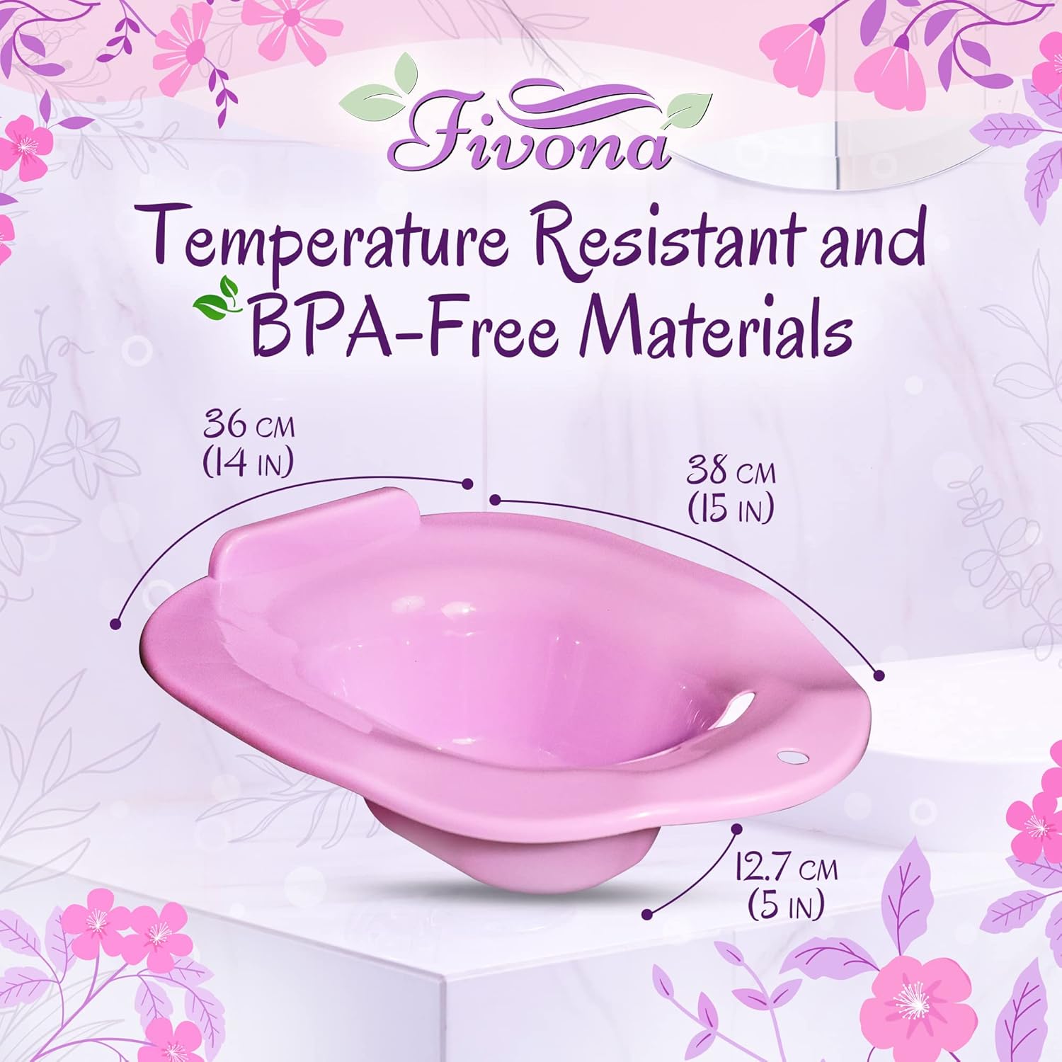 Yoni Steam Seat Over the Toilet for V Steaming and Sitz Bath Soak - Vaginal Steaming Tub - Basin for Hemorrhoids and Postpartum Care - Fits Most Toilet Shapes +herbs