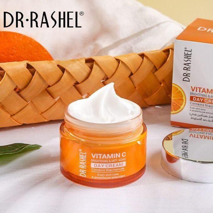 Dr Rashel Vitamin C Day Cream With Niacinamide and Collagen Anti-Aging, Brightening, Moisturizing, Firming, Radiant Skin