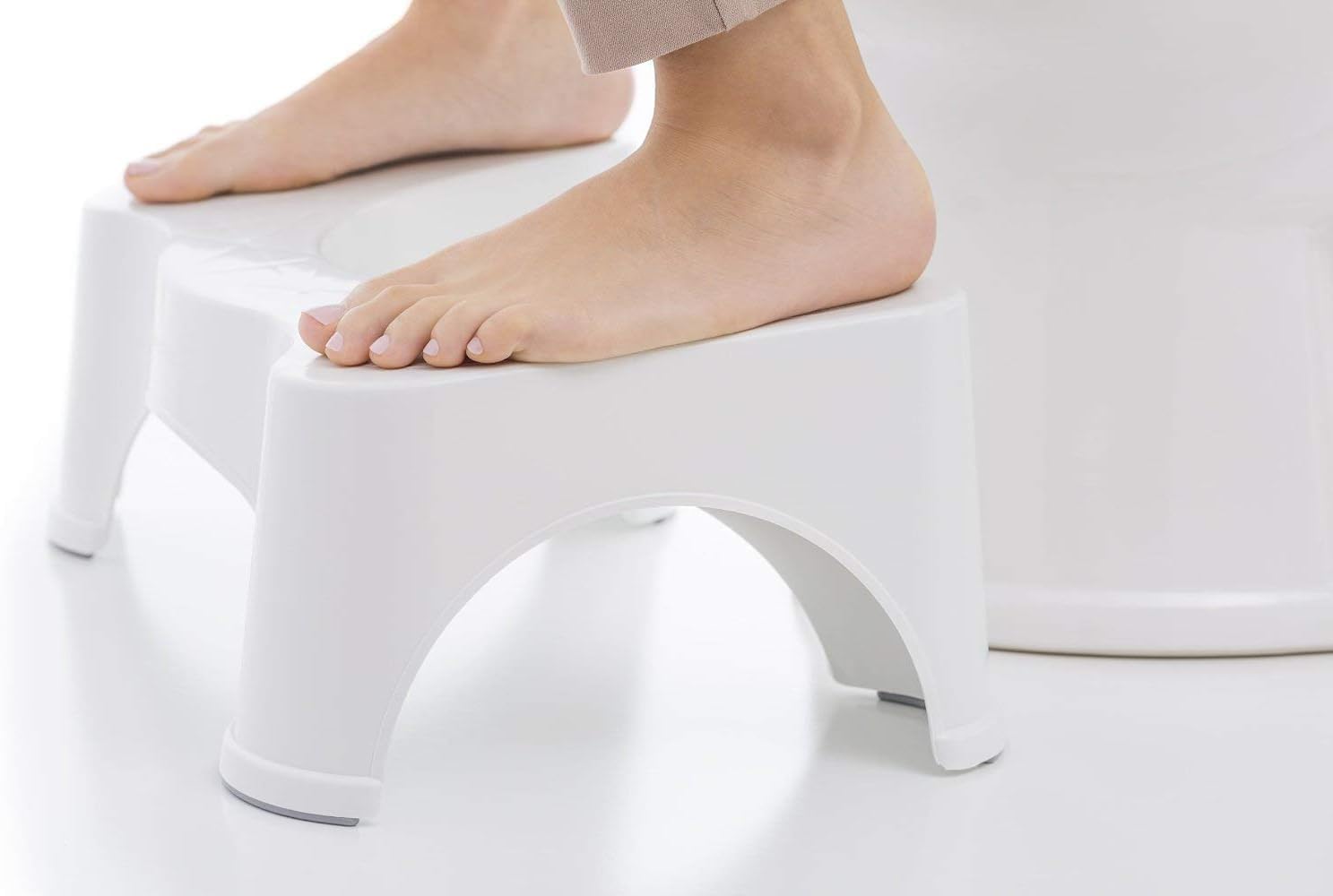 Squatty Potty Simple Bathroom Toilet Stool, Deep Purple 7", Ergonomic Stool – Posture-Enhancing Bathroom Footrest for Improved Digestion & Constipation Relief