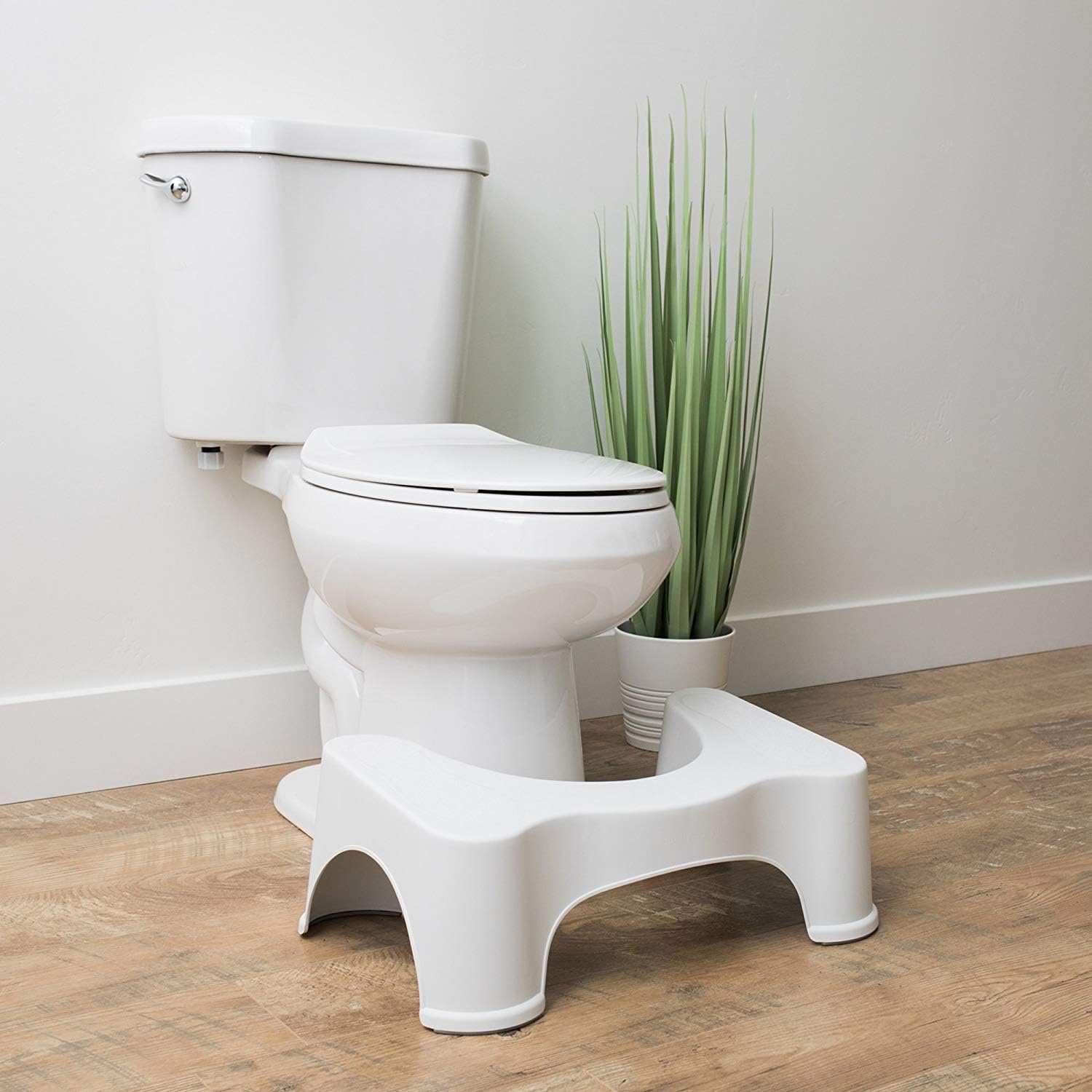 Squatty Potty Simple Bathroom Toilet Stool, Deep Purple 7", Ergonomic Stool – Posture-Enhancing Bathroom Footrest for Improved Digestion & Constipation Relief