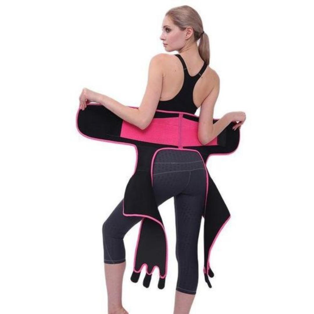 3 one body trainer Thigh trimmer, waist trainer, butt lifter. Available in black and pink as shown in the photo