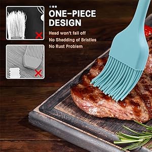 Heat Resistant Food Grade Basting Silicone Baking Oil Brush  for Nonstick Cookware Bakeware Tools | Cake | Pastry | Barbecue | Cooking | Dosa Tawa| Assorted Color