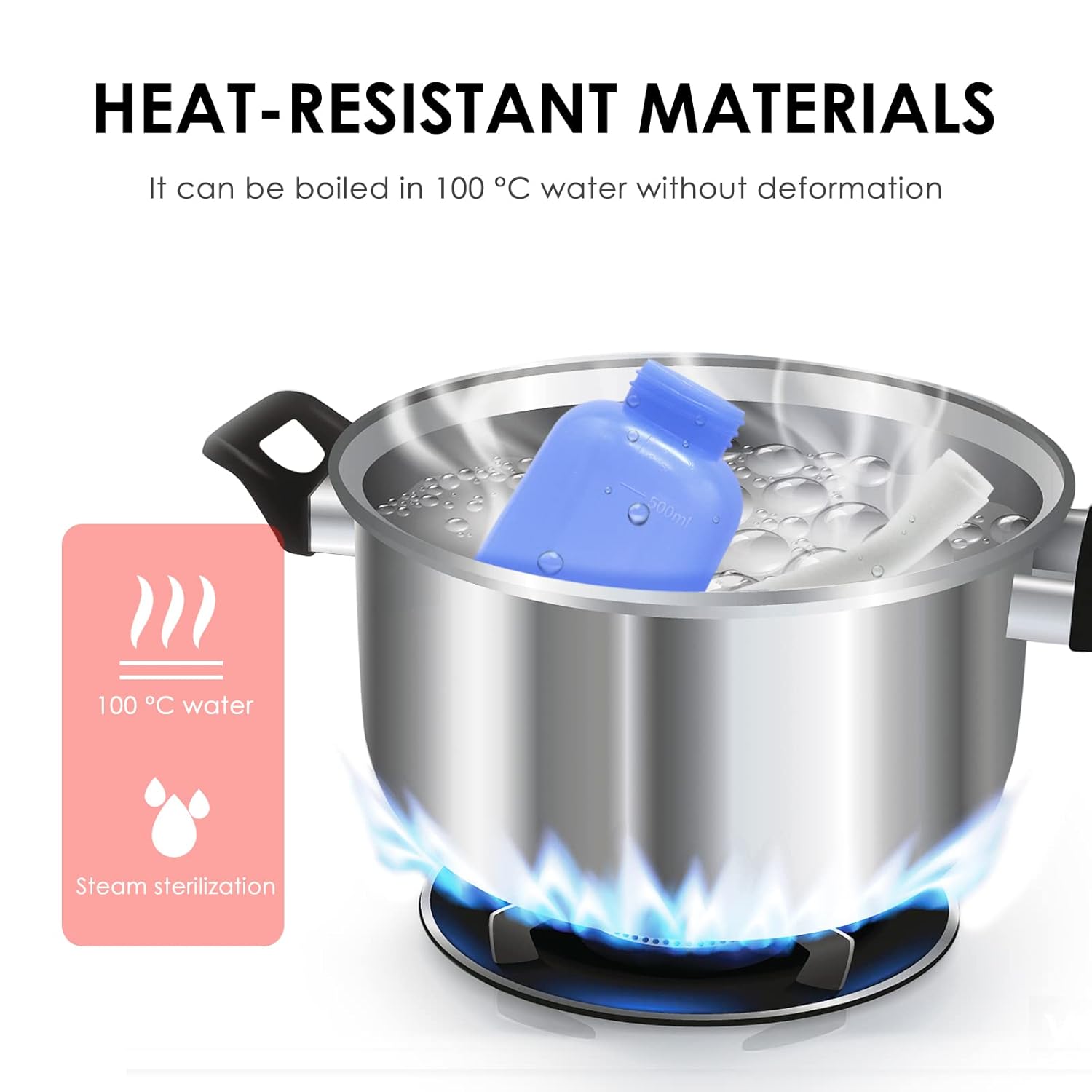 NEW Unisex Portable Travel Bidet with Bag, TPE Material Can Be Boiled, 17oz/500ml with 2 Sealing Rings, Essentials for Postpartum Perineal Care, Hemorrhoid Treatment, and Baby