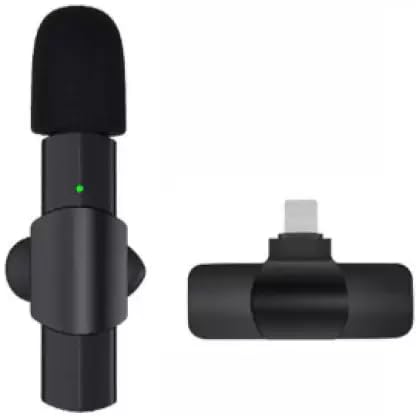 K8 Wireless Microphone, Digital Mini Portable Recording Clip Mic with Receiver for All Type-C Lightning for Vlogging Online Class, Zoom Call