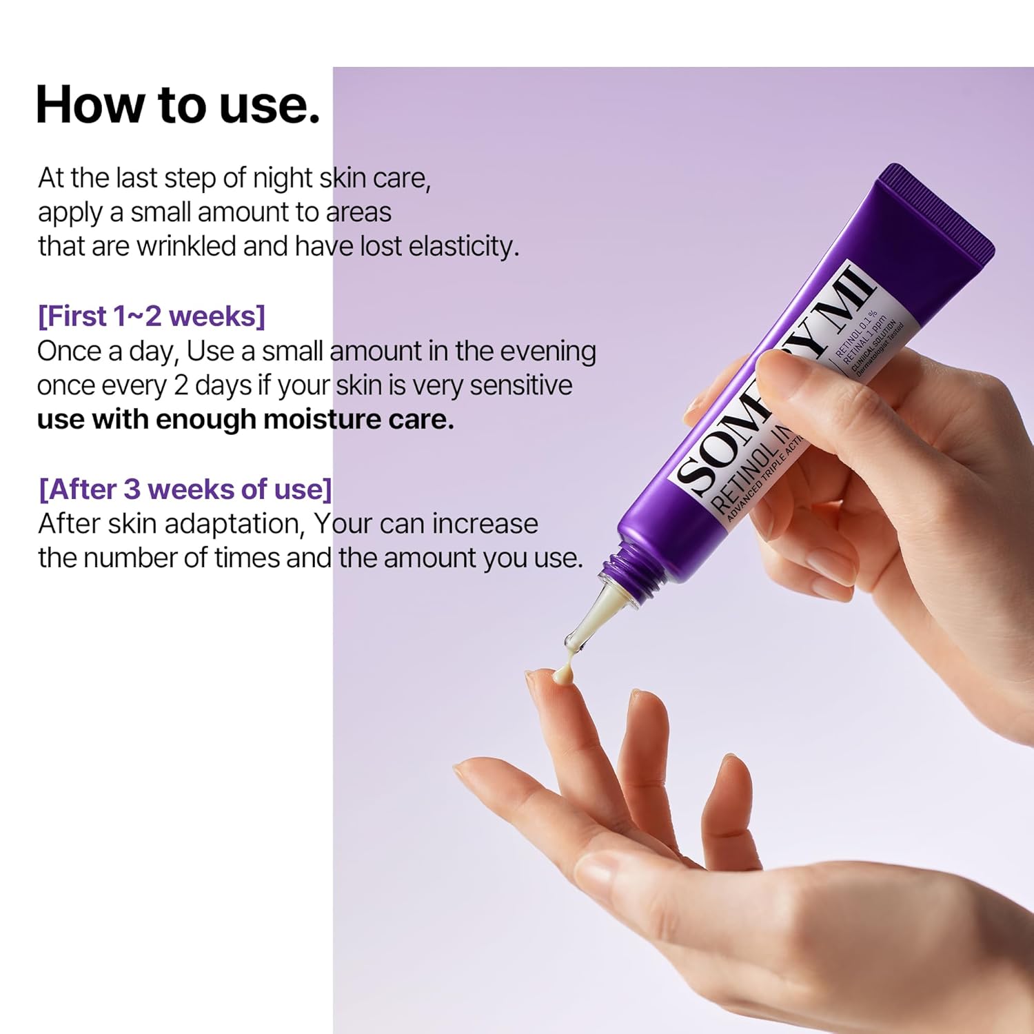 Some By Mi Retinol Intense Advance Triple Action Eye Cream with Niacinamide & Centella. Removes Dark Circles, Eye Wrinkles, Fine Lines, Prevent Pigmentations, Eye Spots, Firms, Smooths & Elasticity