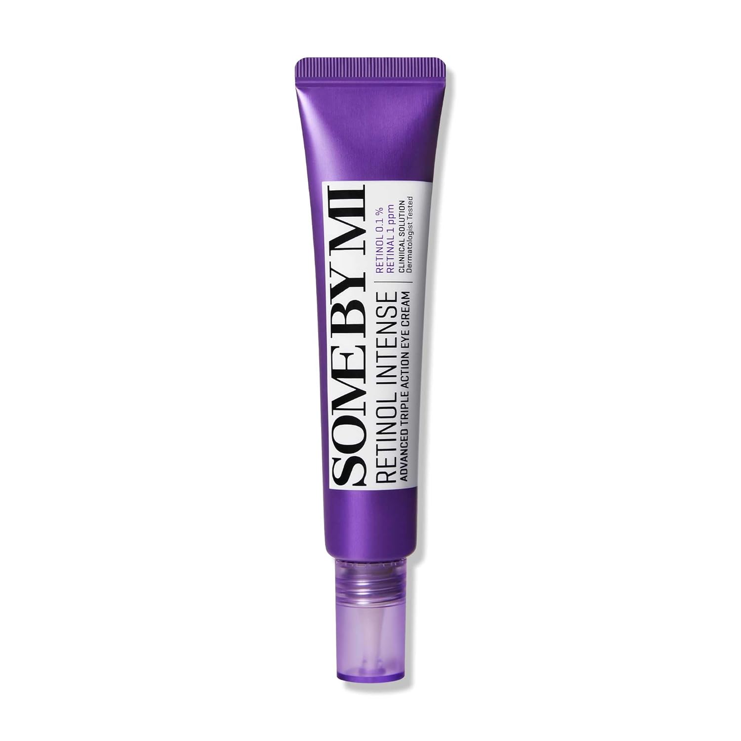 Some By Mi Retinol Intense Advance Triple Action Eye Cream with Niacinamide & Centella. Removes Dark Circles, Eye Wrinkles, Fine Lines, Prevent Pigmentations, Eye Spots, Firms, Smooths & Elasticity