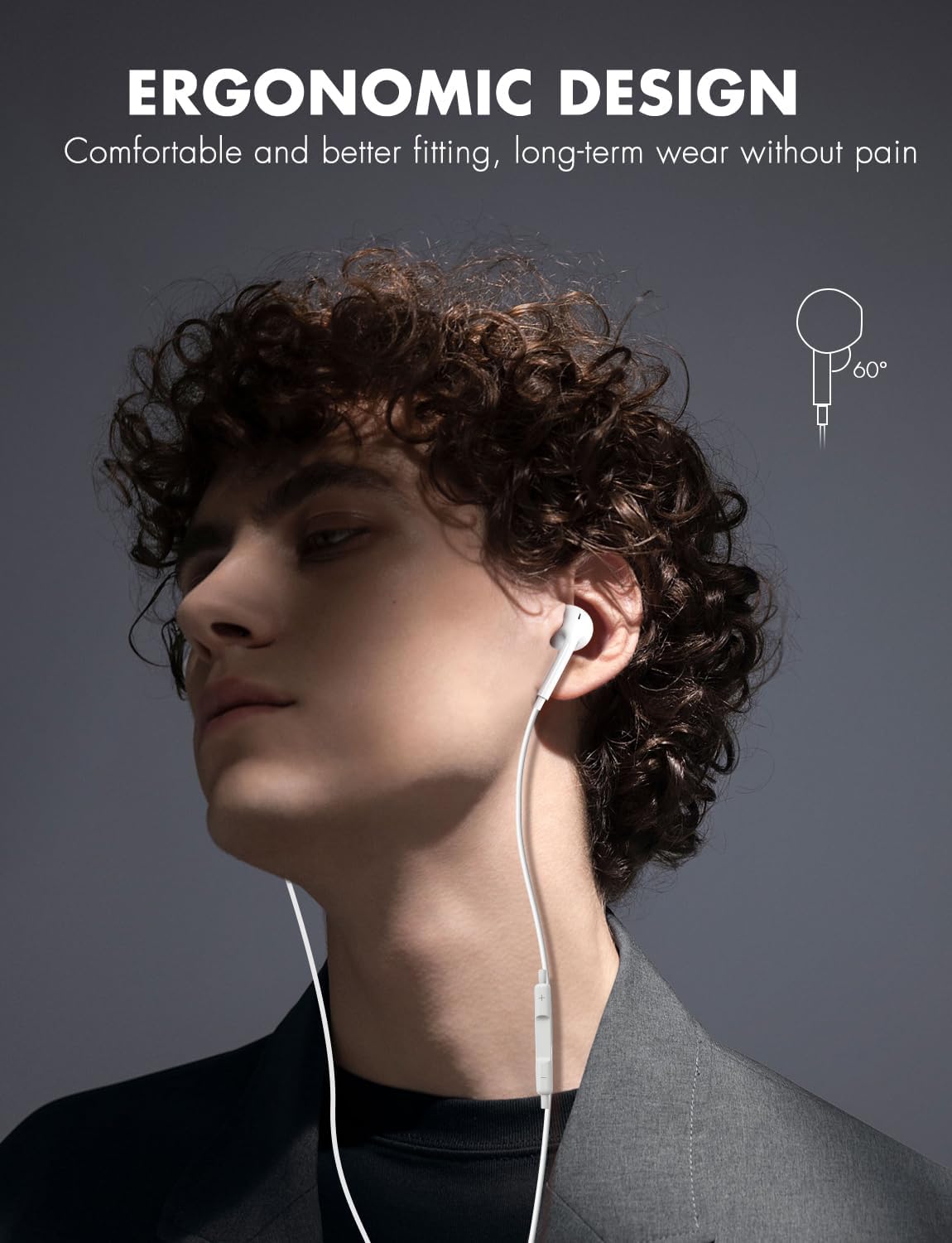 2025 New 3.5mm Wired Headphones In Ear Headset Wired Earphones with Microphone Bass Stereo Earbuds Sports In-line Control In-Ear Metal Subwoofer Earplugs With Mic For ANDROID Phones