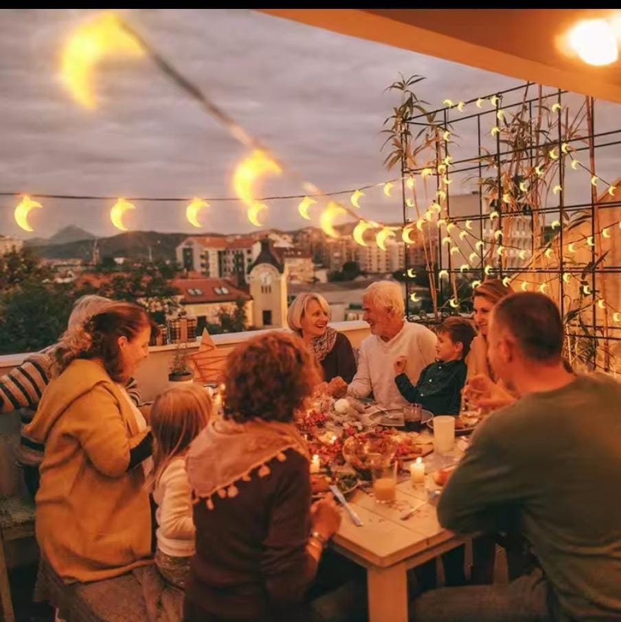 3M LED Light Crystal Ball Star Lights Outdoor Garden Camping Light String 20 LED Lights Garland Light Led String Lights Ramadan Decorations Christmas Festive Atmosphere Lights