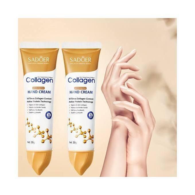 Collagen Anti-wrinkle Hand Cream Skin Soften Nourish Anti-drying Whitening Moisturizing African Skin Care Cracked Repair Products Hand Creams & Lotions Sadoer