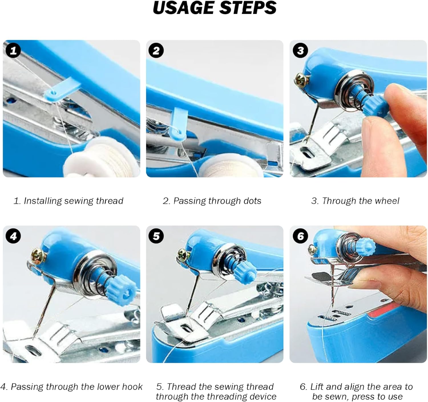 Portable manual sewing machine set household mini sewing machine