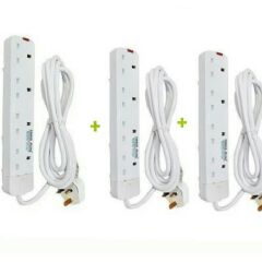 Power King Heavy Duty 4-way Power/Socket Extension Cable Charging Outlet extension cable