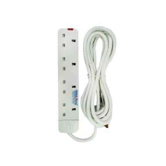 Power King Heavy Duty 4-way Power/Socket Extension Cable Charging Outlet extension cable