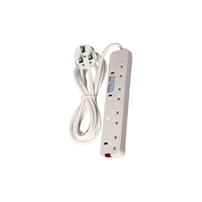 Power King Heavy Duty 4-way Power/Socket Extension Cable Charging Outlet extension cable