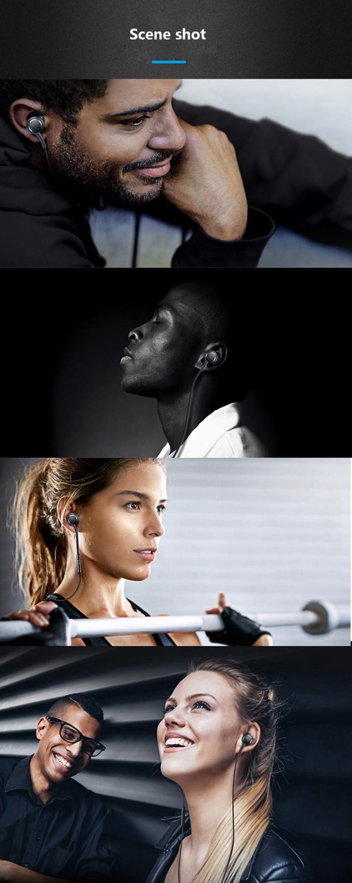 Top Sale Wired Earphones Running Sport Earphones 3.5mm Earbuds Noise isolating In-Ear Metal Subwoofer Earplugs With Mic For All Phones