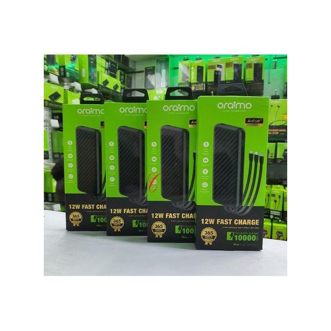 DISCOUNTED OFFER!! Oraimo Traveller Power Bank 10000mah/27000mAh/20000mAh/10000mAh 12W Smart Fast Charging Slim Portable Power Bank type C in/out Charging universal Compatibility