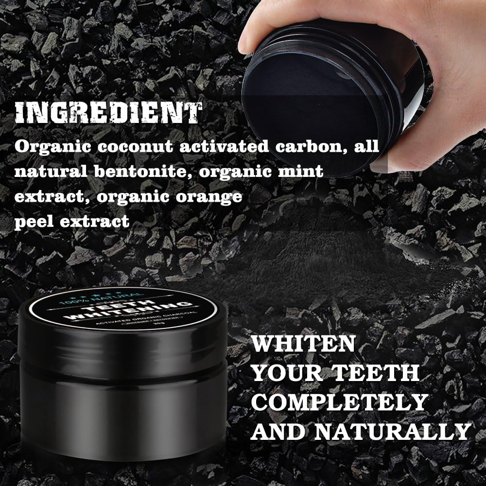 Charcoal Teeth Whitening Powder Toothpaste Tooth Cleaning Whitening Tooth Powder Oral Hygiene