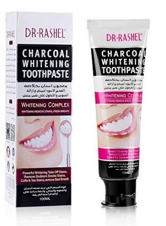 Dr. Rashel Charcoal Whitening Toothpaste Remove Stains Fresh Breath Smoke Coffee Tea Stains Teeth Brightening Complexion