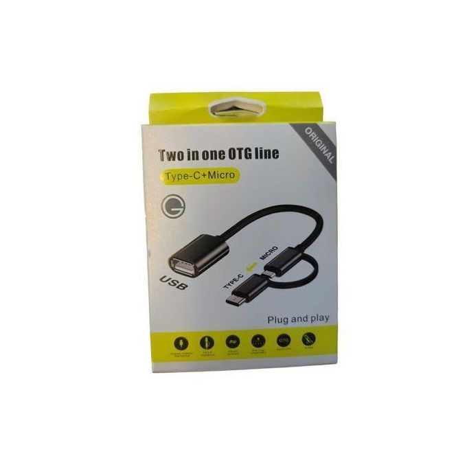 2 In 1 OTG Adapters Multi-port Adapter Cable Android Type-C Cable USB Flash Drive Suitable For Mobile Phones, Computers And TabletsMobile Phone Adapter USB 3.0 Adapter USB Data Cable