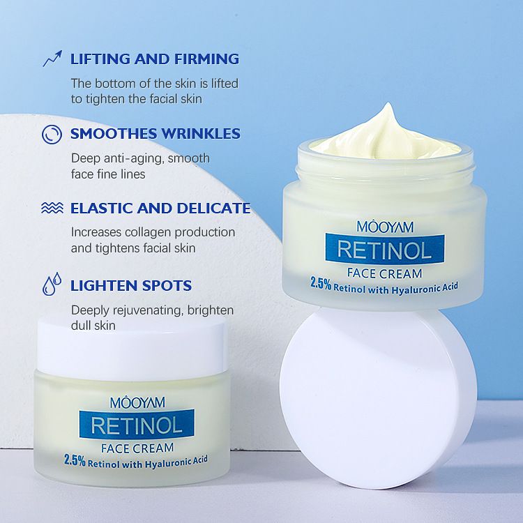 Retinol Face Cream Firming Lifting Anti-Wrinkle Brightening Moisturizing Skin Care Best Face Moisturizer Clear Essence Cream