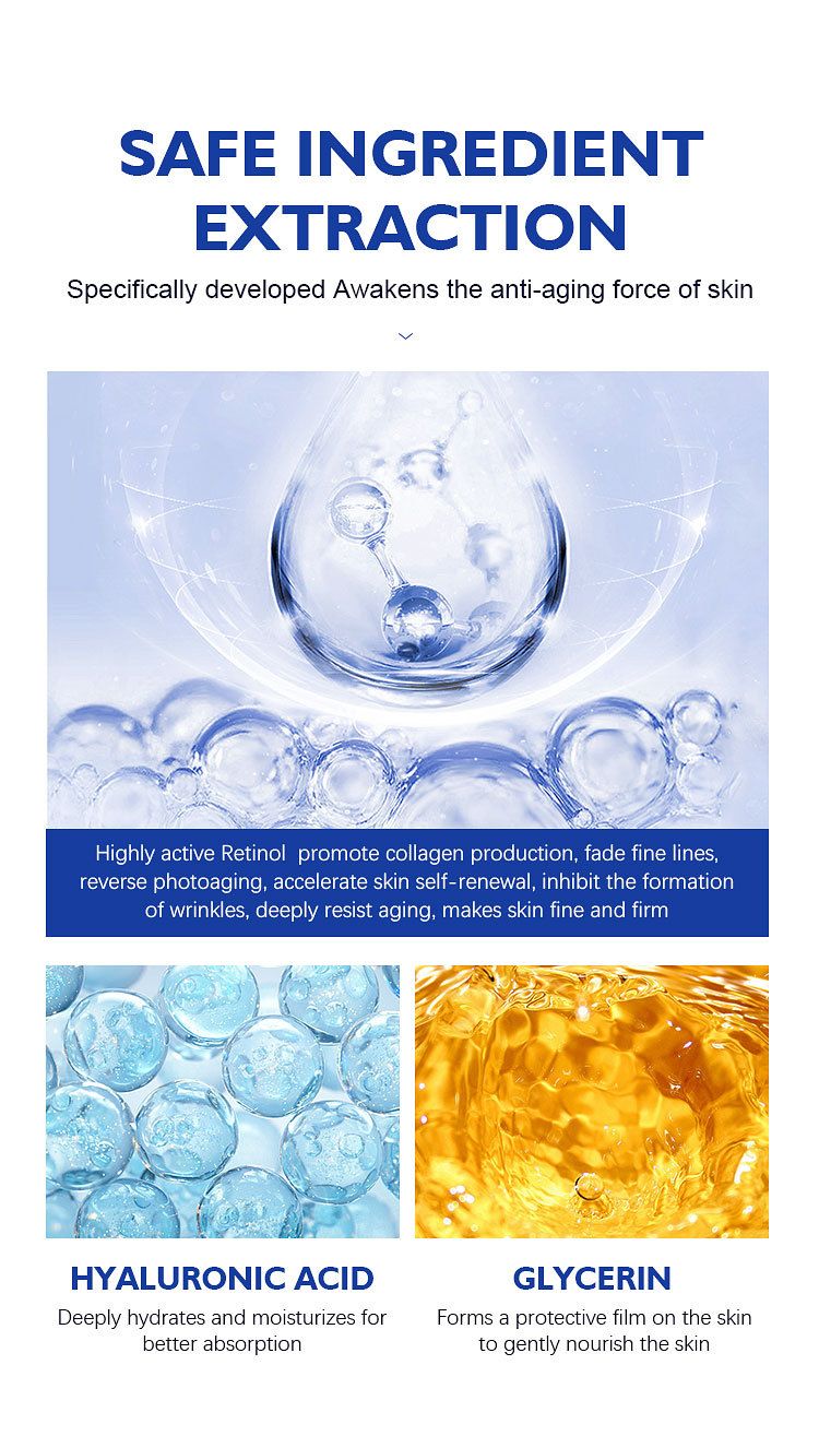 Retinol Face Cream Firming Lifting Anti-Wrinkle Brightening Moisturizing Skin Care Best Face Moisturizer Clear Essence Cream