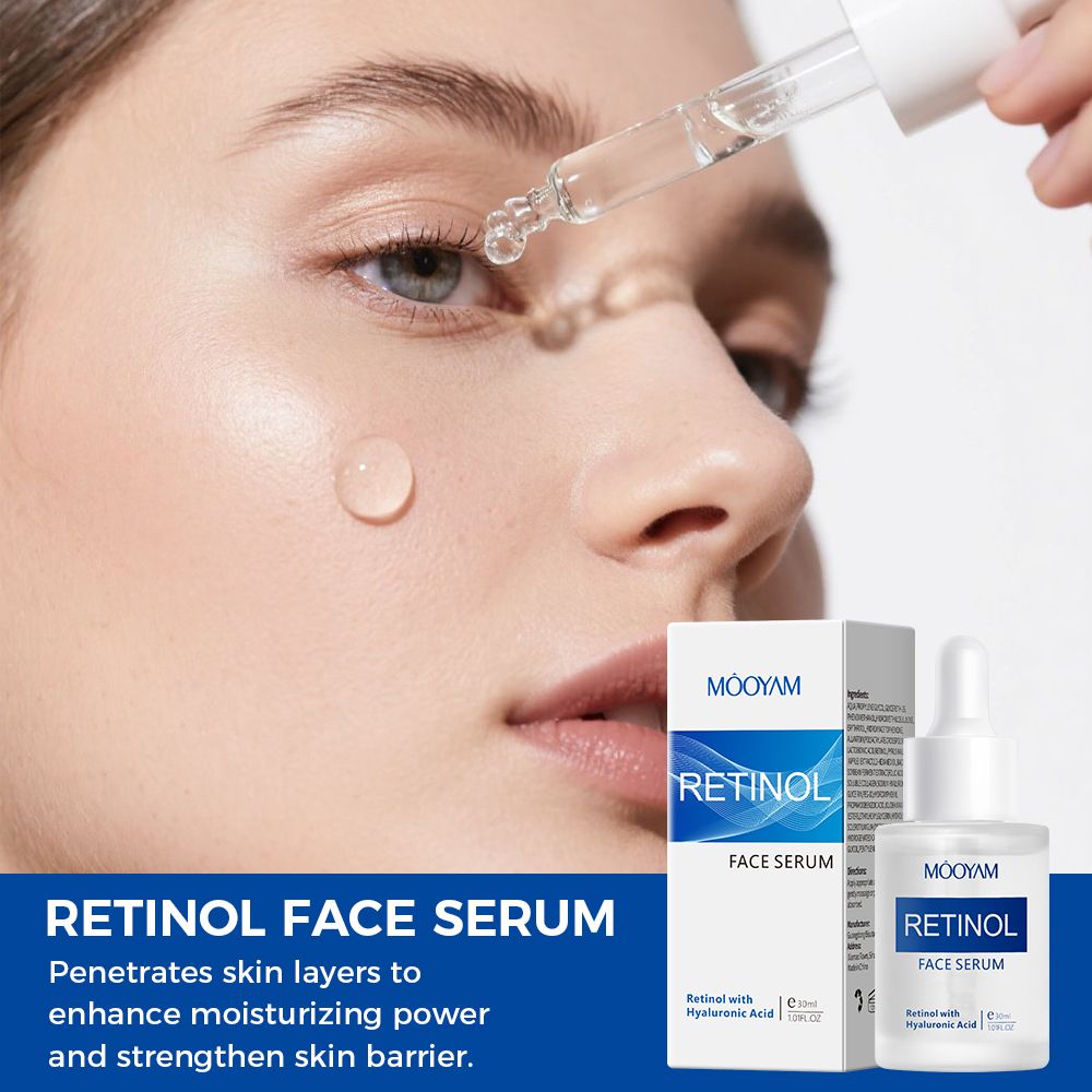 Retinol Face Serum Moisturizing Firming Anti-wrinkle Anti-aging Deep Care Essence Retinol Serum-MOOYAM