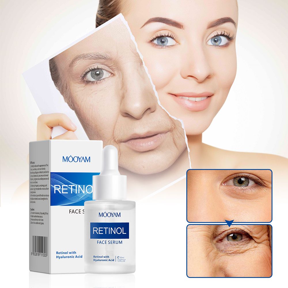 Retinol Face Serum Moisturizing Firming Anti-wrinkle Anti-aging Deep Care Essence Retinol Serum-MOOYAM