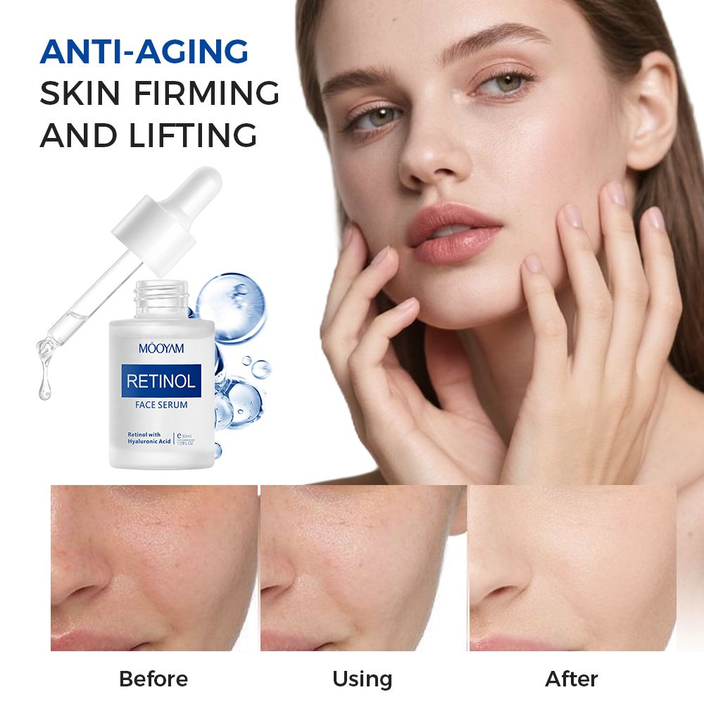 Retinol Face Serum Moisturizing Firming Anti-wrinkle Anti-aging Deep Care Essence Retinol Serum-MOOYAM