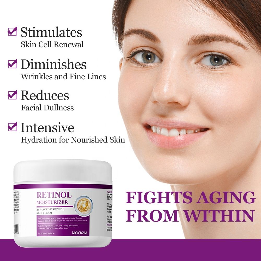 Retinol Face Cream Firming Lifting Anti-Wrinkle Brightening Moisturizing Skin Care Best Face Moisturizer Clear Essence Cream