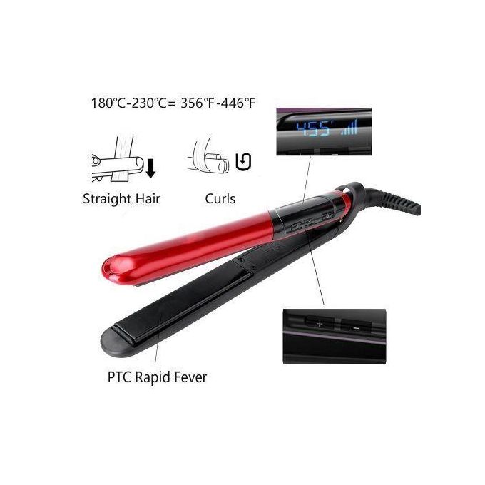 Cornier professional 2 In 1 Ceramic Flat Iron Hair Straightener