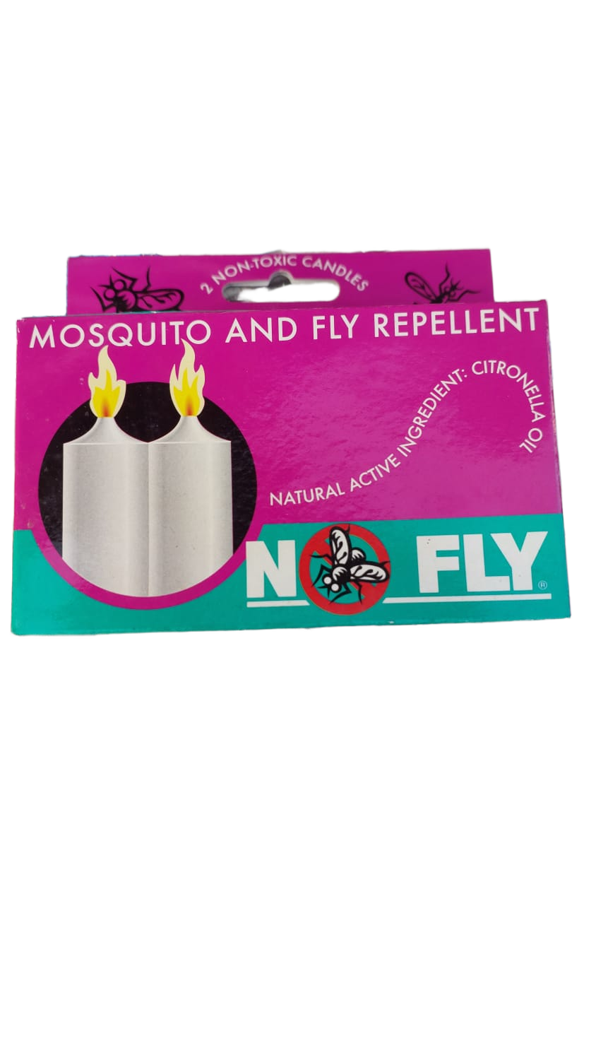 Citronella Candle No Fly Mosquito and Fly Repellent Candles (2 x 100g)