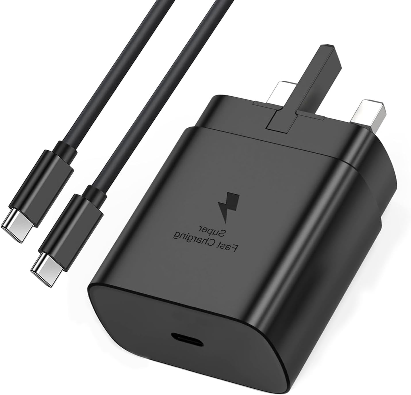 Samsung Galaxy Fast Charger 45W USB C Type C To C Full Wall Charger Super Fast Adapter Charger For Galaxy A07 A17 A06 A16 A15 5G A14 A13 A53 A54 A55 A06 A04s A05s A12 A52 S25 S24 S23 S22