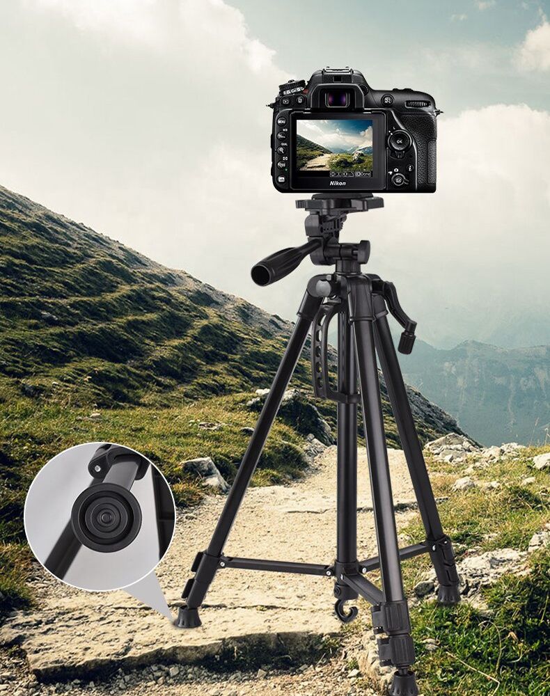 Heavy Duty Tripod Stand 3366 Phone/SLR Camera Tripod Stand Max Height 1.4M