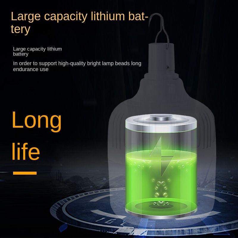 Chargeable reading lights + free charging cable Outdoor USB Rechargeable LED Lamp Bulbs Emergency Light 20W 40W 80W 150W Portable Hook Up Camping Lights Home Decor Night Light + free charging cable