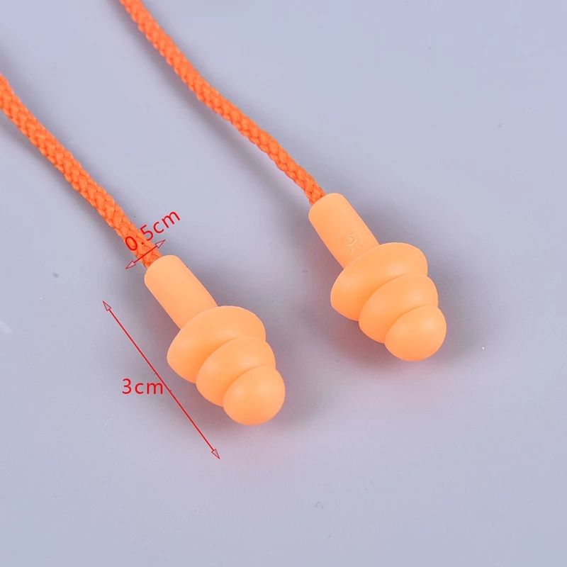 New Comfort Earplugs Noise Reduction Silicone Soft Ear Plugs Swimming Silicone Earplugs Protective For Sleep