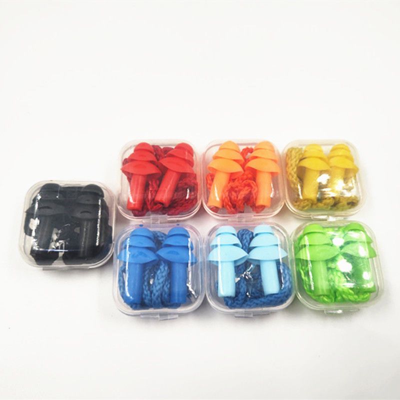 New Comfort Earplugs Noise Reduction Silicone Soft Ear Plugs Swimming Silicone Earplugs Protective For Sleep