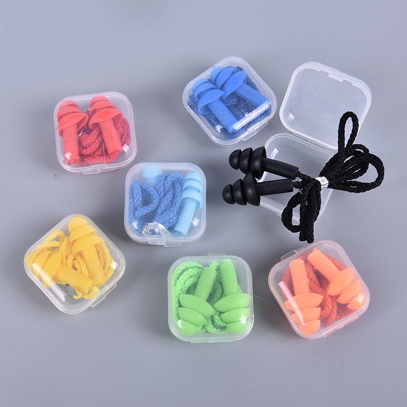 New Comfort Earplugs Noise Reduction Silicone Soft Ear Plugs Swimming Silicone Earplugs Protective For Sleep