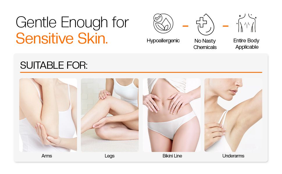 Hair Removal Cream Painless for Women Suitable for Unwanted Hair in Underarms Private Parts Bikini Area Flawless Depilatory Cream Gentle Formula for All Skin Types Shaving Creams